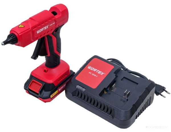 Пистолет аккум. клеевой WORTEX CGG 1118 в кор. ALL1 XLT с акб и з/у SET 18В, 11 мм, 