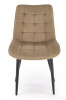 Стул HALMAR GANSO бежевый/черный