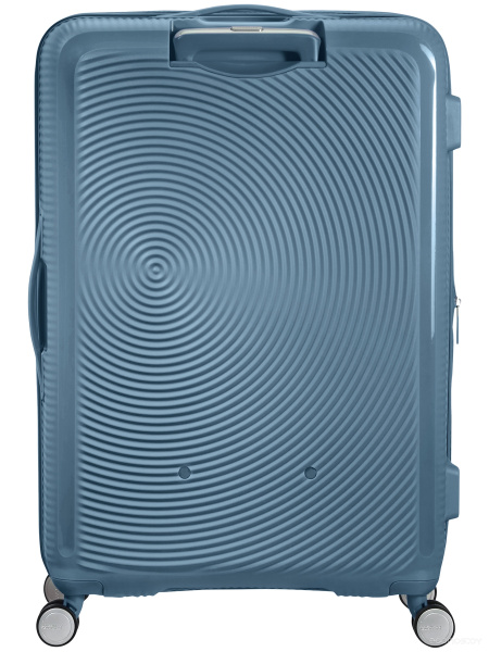Чемодан-спиннер American Tourister SoundBox Stone Blue 77 см