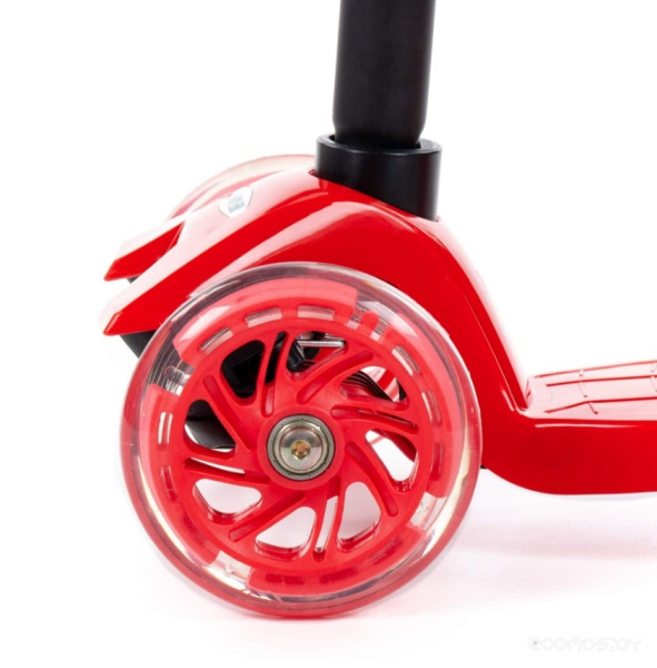 Самокат детский (красно-чёрный) (в коробке) 