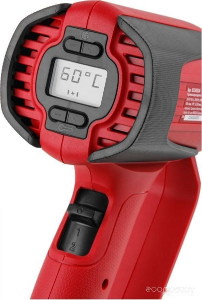 Термовоздуходувка WORTEX HG 6120-1 в чем. + набор сопл 2000 Вт