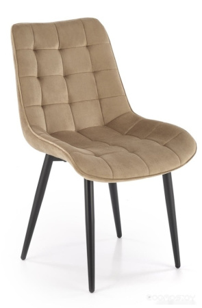 Стул HALMAR GANSO бежевый/черный