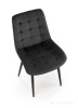 Стул HALMAR GANSO черный/черный