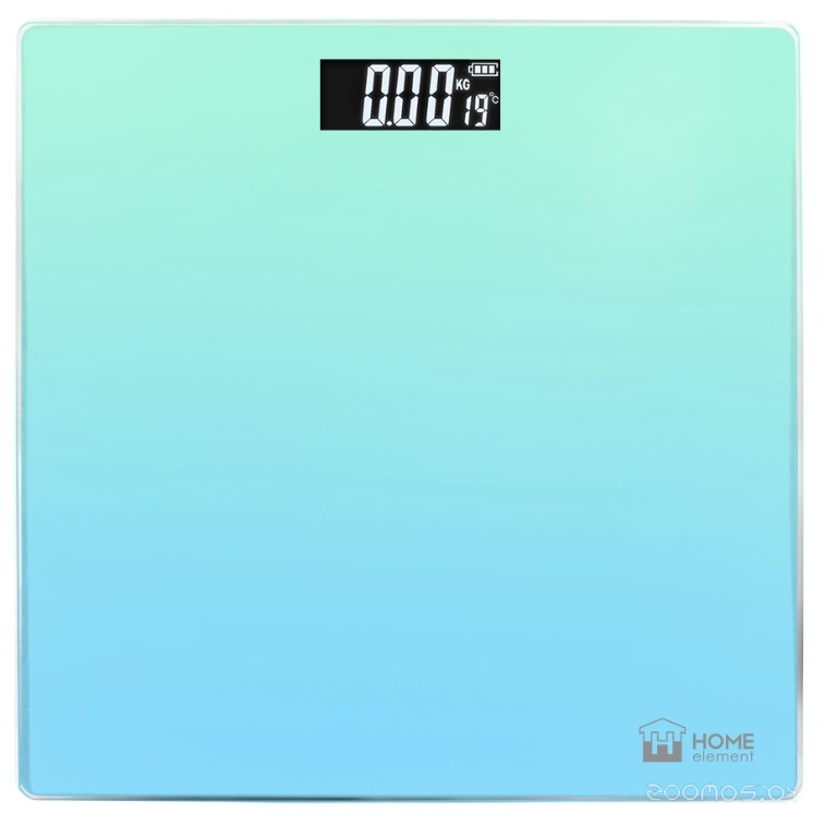 Весы напольные HOME ELEMENT HE-SC906 бирюзово-голубой 