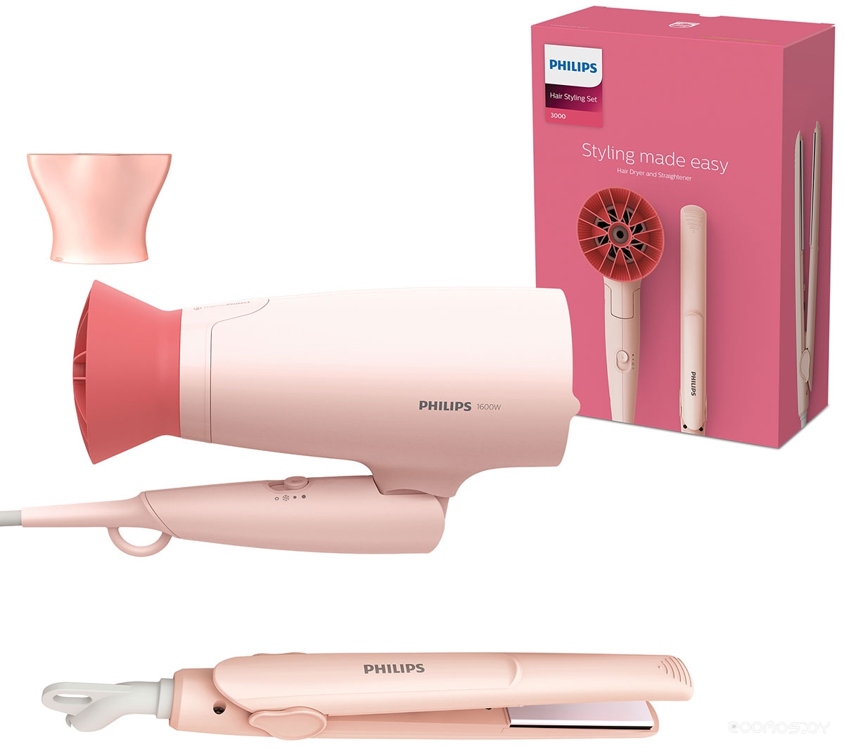 Набор фен и выпрямитель PHILIPS BHP398/00
