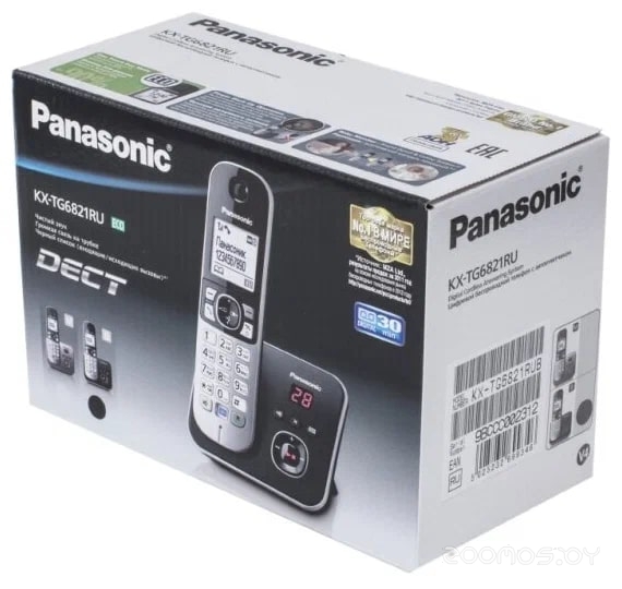Телефон беспроводной DECT Panasonic KX-TG6821RUB KX-TG6821RUB