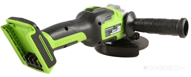 Машина угловая шлифовальная  аккумуляторная Greenworks 24V GD24AGK2 (1хАКБ 2 Ач и ЗУ) в сумке 