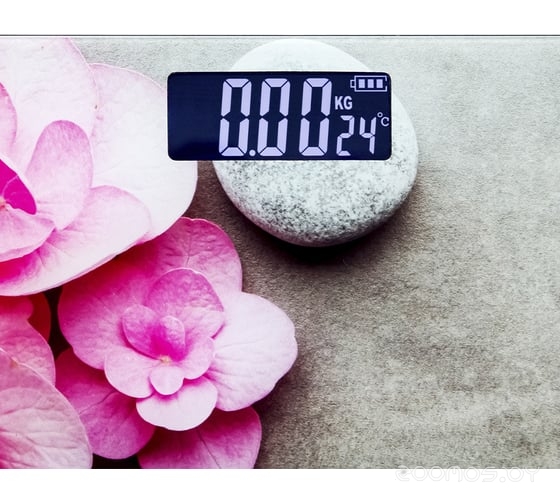 Весы напольные MARTA MT-SC1696 орхидеи LCD   