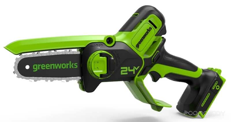 Пила цепная мини  аккумуляторная Greenworks GD24CSMNX 24V  (без АКБ и ЗУ) 15см 