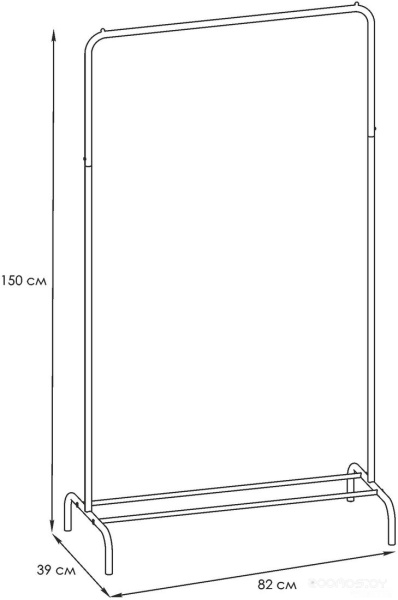 Вешалка гардеробная Радуга 1 (Белый) 