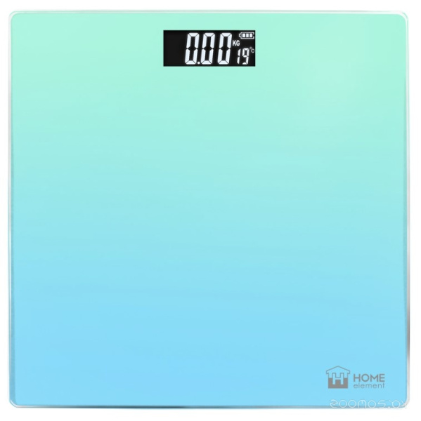 Весы напольные HOME ELEMENT HE-SC906 бирюзово-голубой 