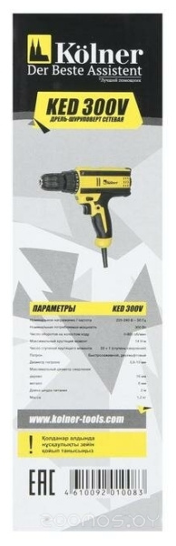 Дрель-шуруповерт Kolner KED 300V