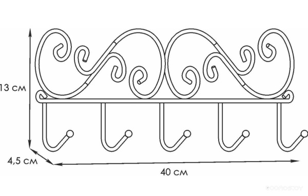 Вешалка Кружева 5 (Белый)