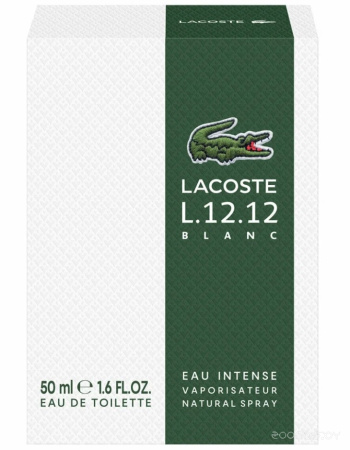 Вода туалетная 50мл мужская L.12.12 BLANC EAU INTENSE LACOSTE 149167