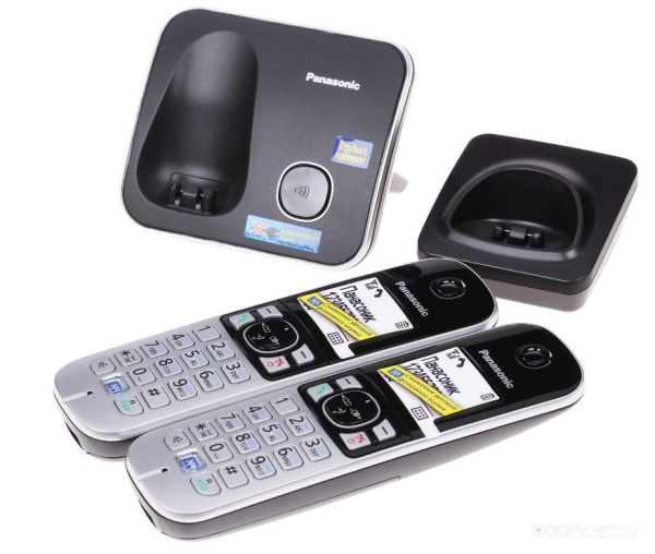 Телефон беспроводной DECT Panasonic KX-TG6812RUB KX-TG6812RUB; 002368