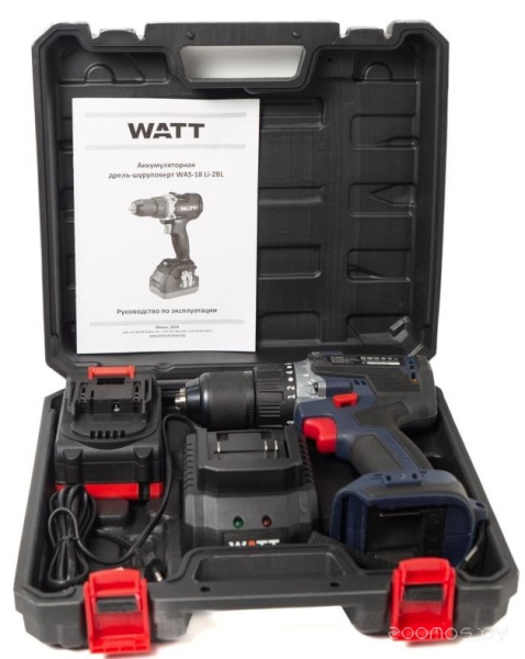 Шуруповерт WATT WAS-18 Li-2BL (1x4.0 Ah) 1.018.090.00