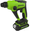 Перфоратор аккумуляторный Greenworks 24V GD24SDS1K2 (1хАКБ 2Ач и ЗУ) 1.2Дж в сумке