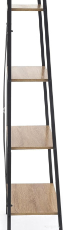 Стеллаж HALMAR NARVIK REG2 дуб сонома/черный, 60/32/148