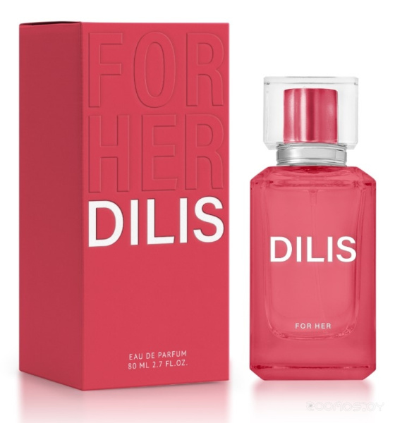 Вода парфюмерная 80мл женская Dilis For Her 016951