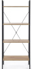 Стеллаж HALMAR NARVIK REG2 дуб сонома/черный, 60/32/148