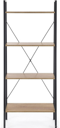 Стеллаж HALMAR NARVIK REG2 дуб сонома/черный, 60/32/148