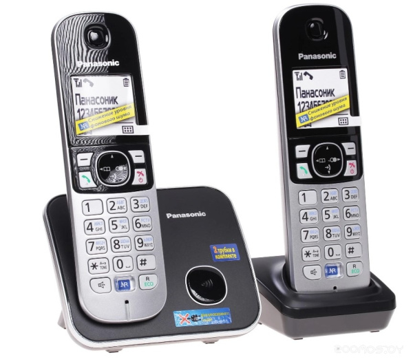 Телефон беспроводной DECT Panasonic KX-TG6812RUB KX-TG6812RUB; 002368