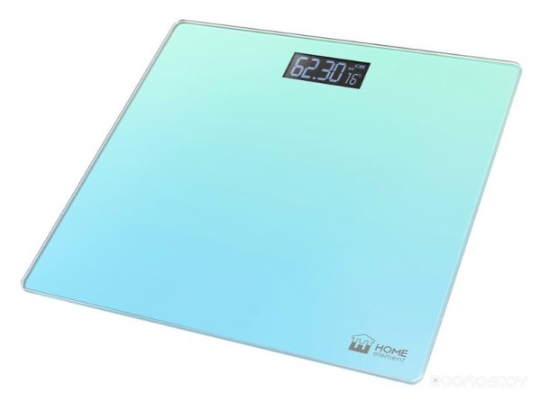 Весы напольные HOME ELEMENT HE-SC906 бирюзово-голубой 