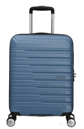 Чемодан-спиннер American Tourister Flashline Coronet Blue 55 см