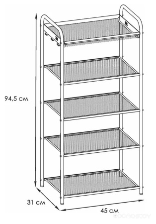 Подставка для обуви Верона 15 (Черный) 