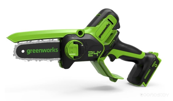 Пила цепная мини  аккумуляторная Greenworks 24V (1хАКБ 2Ач и ЗУ) 10см 