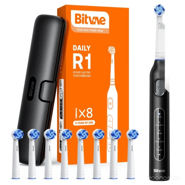 Щётка зубная электрическая Bitvae BV R1 Toothbrush black BV R1 Toothbrush black