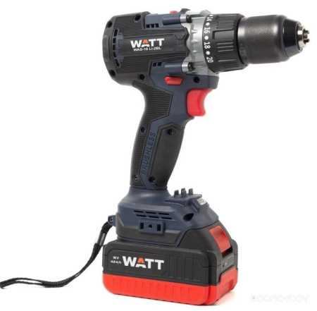 Шуруповерт WATT WAS-18 Li-2BL (1x4.0 Ah) 1.018.090.00