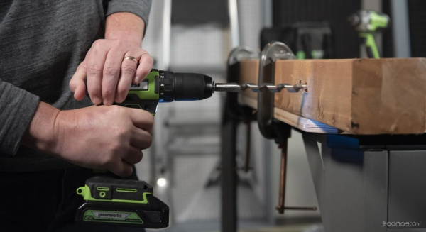 Дрель-шуруповерт ударная аккумуляторная Greenworks 24V GD24DD60 (без АКБ и ЗУ) 60Нм   