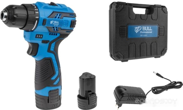 Дрель-шуруповерт аккум.BULL SR 1203 в чем.