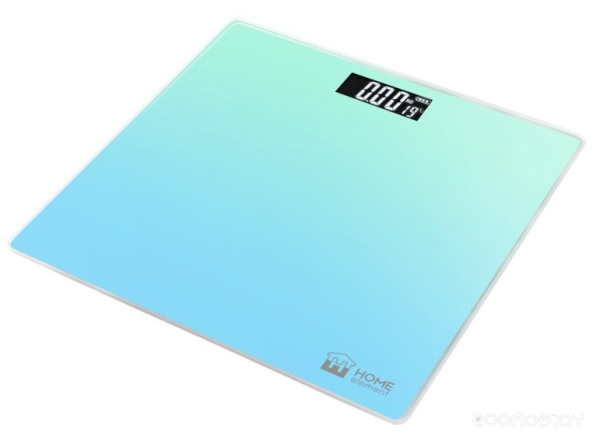 Весы напольные HOME ELEMENT HE-SC906 бирюзово-голубой 