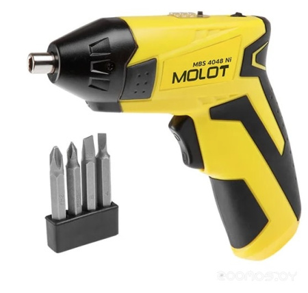 Шуруповерт Molot MBS 4048 Ni +набор бит