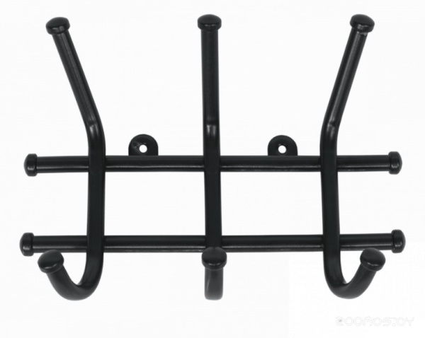 Вешалка Норма 3 крючка (Черный) 